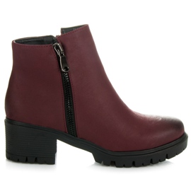 Vices New Collection Botas marrons com protetor vermelho