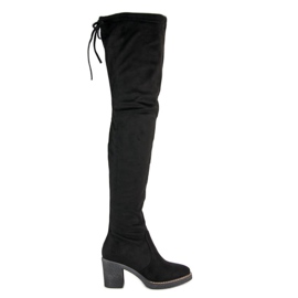 Seastar Botas altas de camurça preto