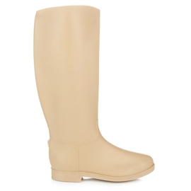 Galochas presas com zíper marrom