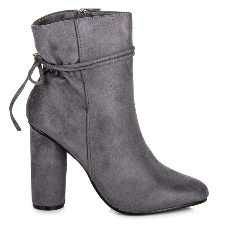 Vices New Collection Botins de camurça no poste cinza