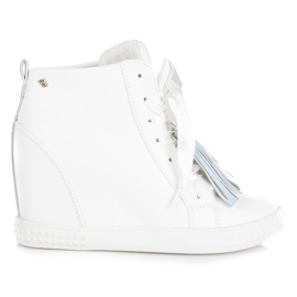 Vices New Collection Tênis com franjas branco