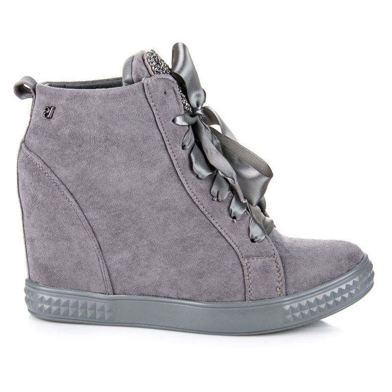Vices New Collection Tênis amarrado com uma fita cinza
