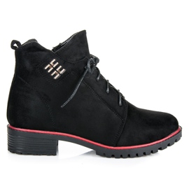 Balada Botas de camurça amarradas preto