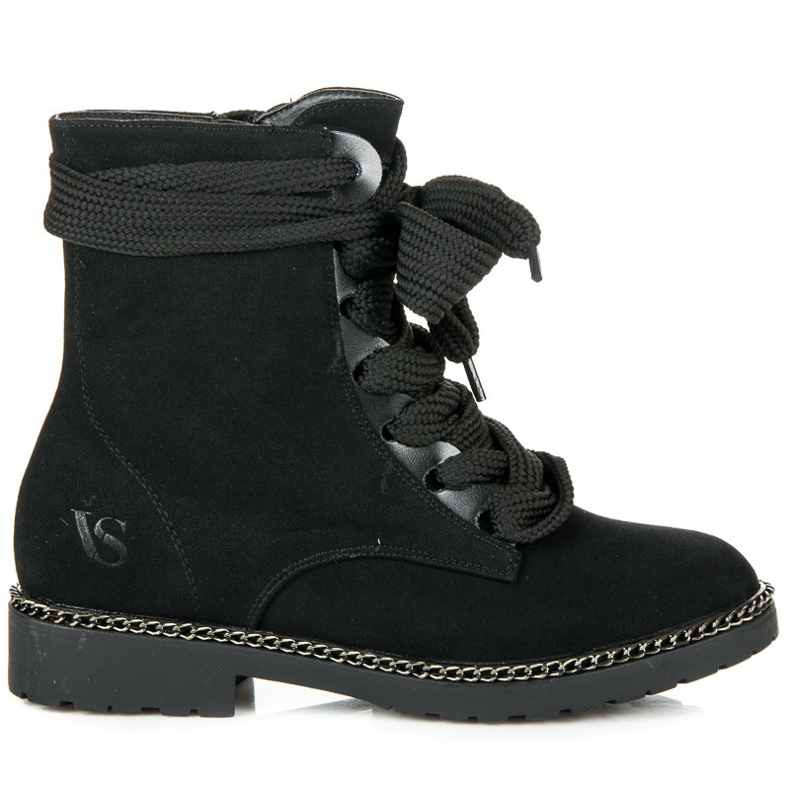 Vices New Collection Botas com atacadores largos preto