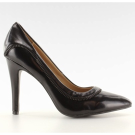 Saltos altos com decoração original E358 Black preto