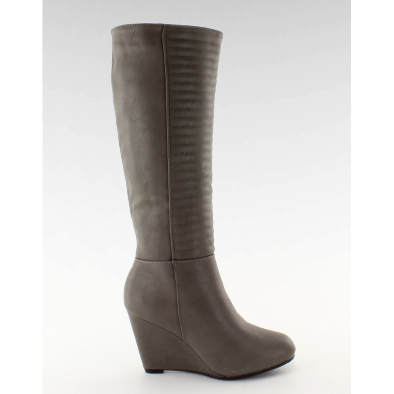 Botas acolchoadas superior BL3575 cinza castanho multicolorido