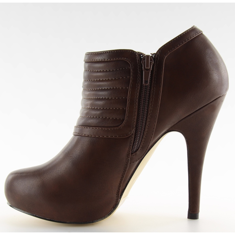 Botas na plataforma 200-80 Brown castanho