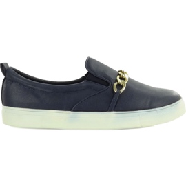 Slip-on com corrente L-57 azul marinho azul-marinho