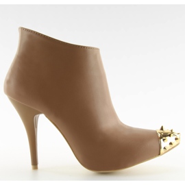 Botas com dedos Y327-18 Khaki-facing marrom multicolorido