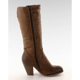 Z6287 botas de cowboy castanho