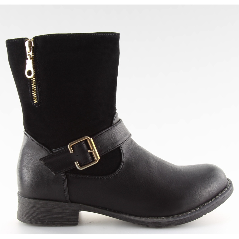 Botas de cano inteiro de camurça W57 Preto