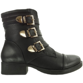 Botas com fivelas 8216 pretas preto