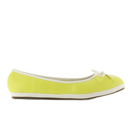 Bailarinas com acabamento X663 amarelo
