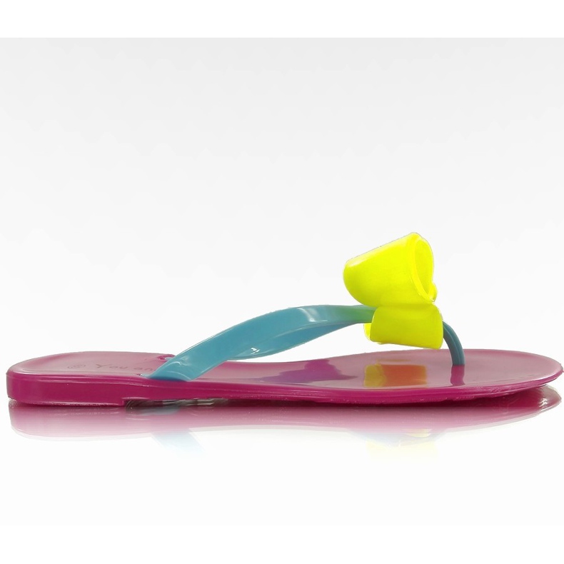 Flip-flops meliski IR-76 fúcsia rosa amarelo azul