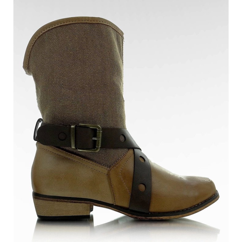 Botas militares 11A5508 camelo castanho