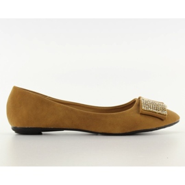 Bailarinas com zircônia cúbica 619-170 camelo castanho Bailarinas com zircônia cúbica 619-170 camelo castanho