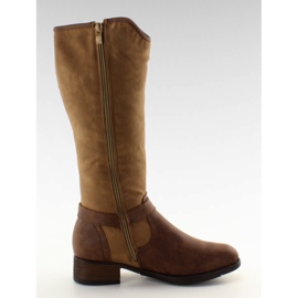 Botas de coxa 7585-1 marrom castanho