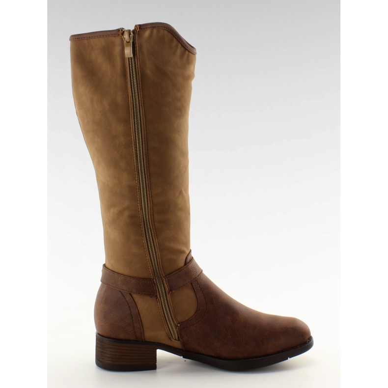 Botas de coxa 7585-1 marrom castanho