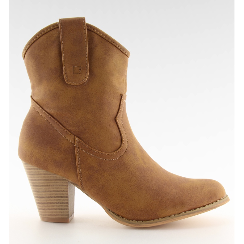 Botas de cowboy elegante HP8443 camelo castanho multicolorido