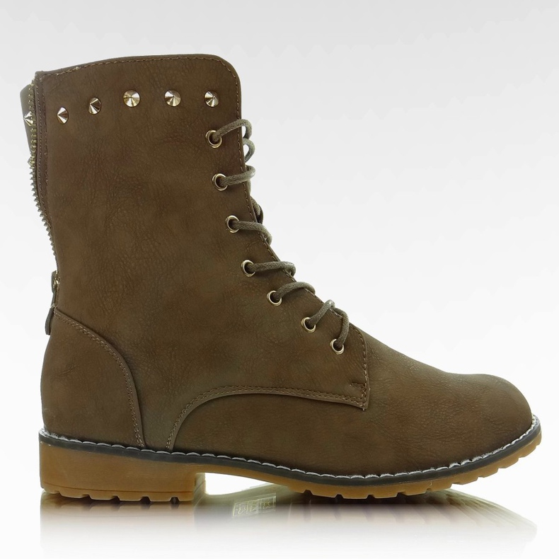 Trabalhadores com zíper khaki Q1902 castanho multicolorido