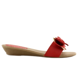 Chinelos vermelhos elegantes YC-51
