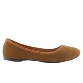 Bailarinas com acabamento camelo A310 marrom