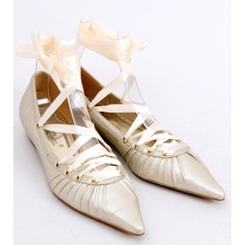 Bailarinas com fita ao redor do tornozelo 391029-2 camelo cinza Bailarinas com fita ao redor do tornozelo 391029-2 camelo cinza