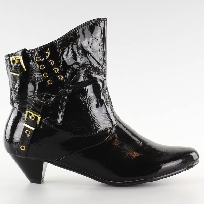 Botas com laço 5196-3V verniz preto