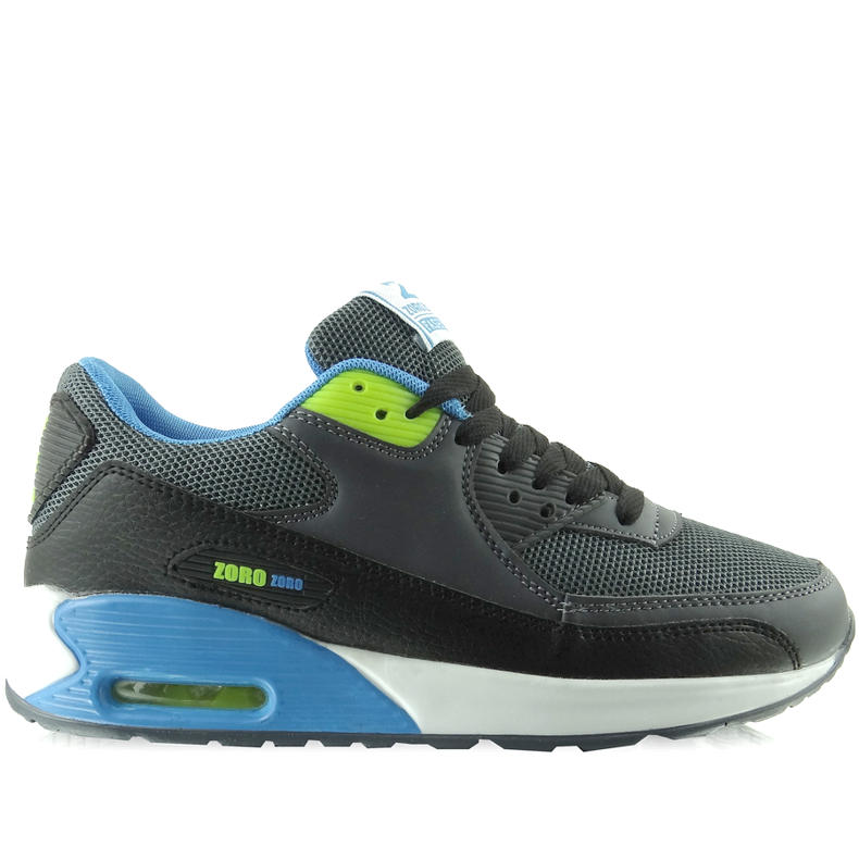 Tênis Air B123 Cinza / Mês verde preto