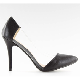 Estiletes negros assimétricos L-836 preto Estiletes negros assimétricos L-836 preto