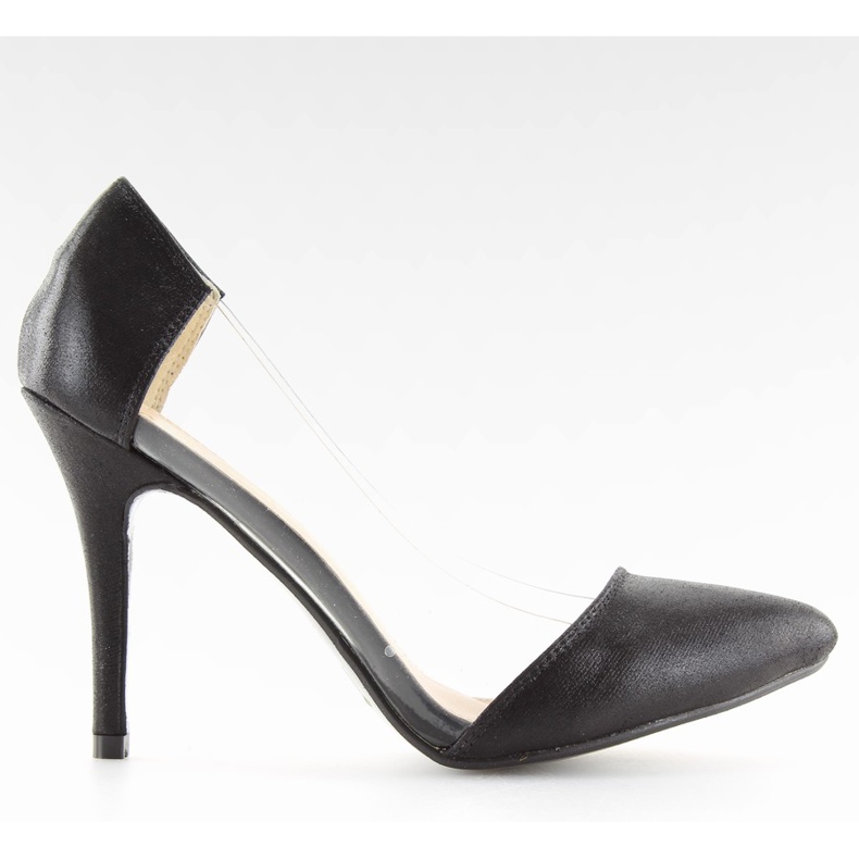 Estiletes negros assimétricos L-836 preto