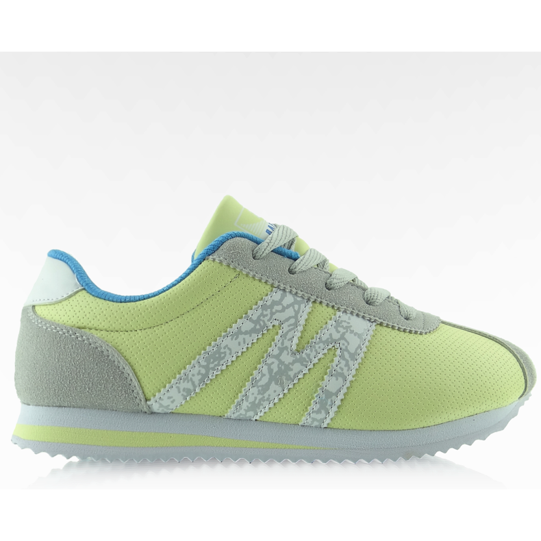 Calçado desportivo muito confortável B683 amarelo cinza