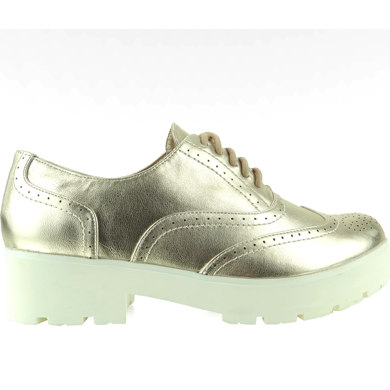 Sapatos de Sola Alta Lbs1203 Ouro dourado