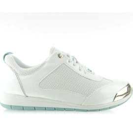 Sapatas do esporte com uma placa branca Y621 branco amarelo Sapatas do esporte com uma placa branca Y621 branco amarelo