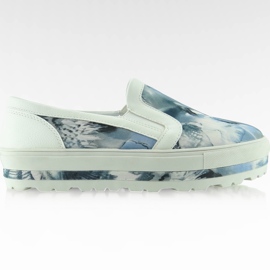 Escorregar no novo estilo A947 branco azul cinza