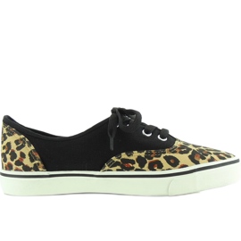 Tênis Vansówki Cadarço K-75 MarromLeop preto