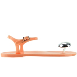 Sandálias Meliski com coração PT63 laranja Sandálias Meliski com coração PT63 laranja
