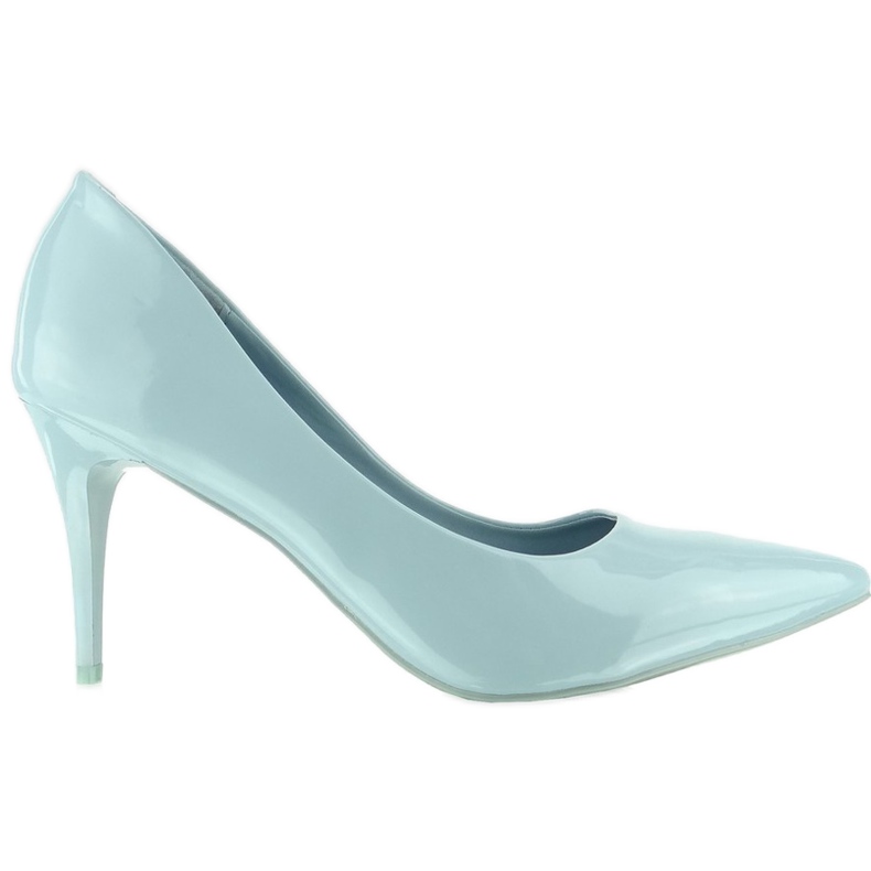 Sapatos de salto confortável E421 Azul