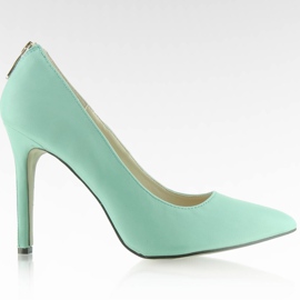 Estiletes femininos com slider Celadon azul
