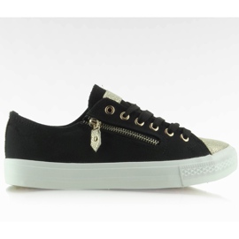 Sapatilhas com dedos de ouro BL28P Preto