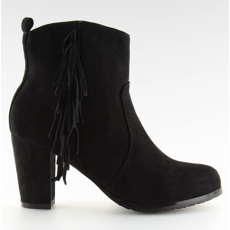 Sapatos de salto alto com borlas JKD-14 Preto