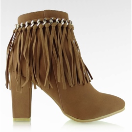 Borlas de camelo com saltos largos marrom