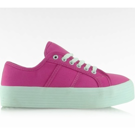 Sapatilhas com sola alta F216 Tarmat rosa