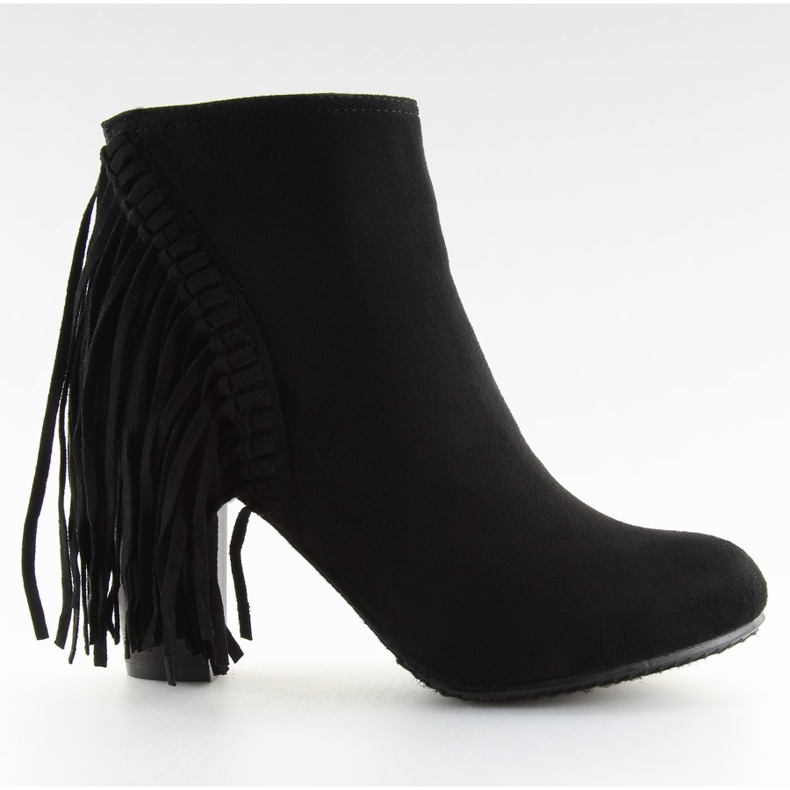 Botas de franja C138 Preto
