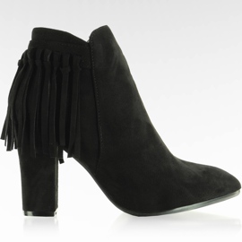 Botins com borlas AF8647 pretas preto