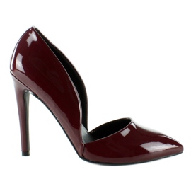 Bombas lacadas com recortes EE05 Vermelho multicolorido Bombas lacadas com recortes EE05 Vermelho multicolorido