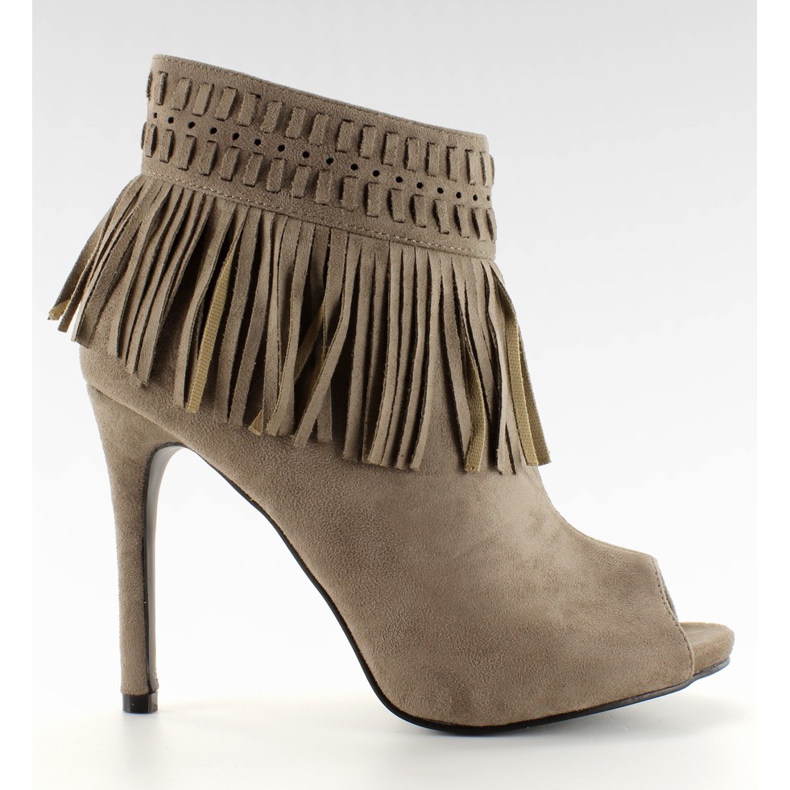 Tafetá do pé aberto 11016 cáqui