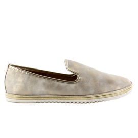 Elegante slip-on desbotado ouro 6692 dourado