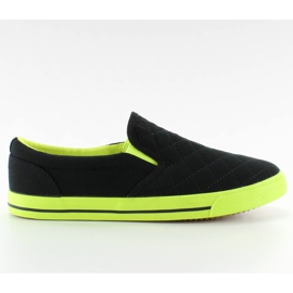 Algodão acolchoado slip-on H537 Preto