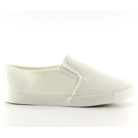 Tênis slip-on de material 1-98 Branco